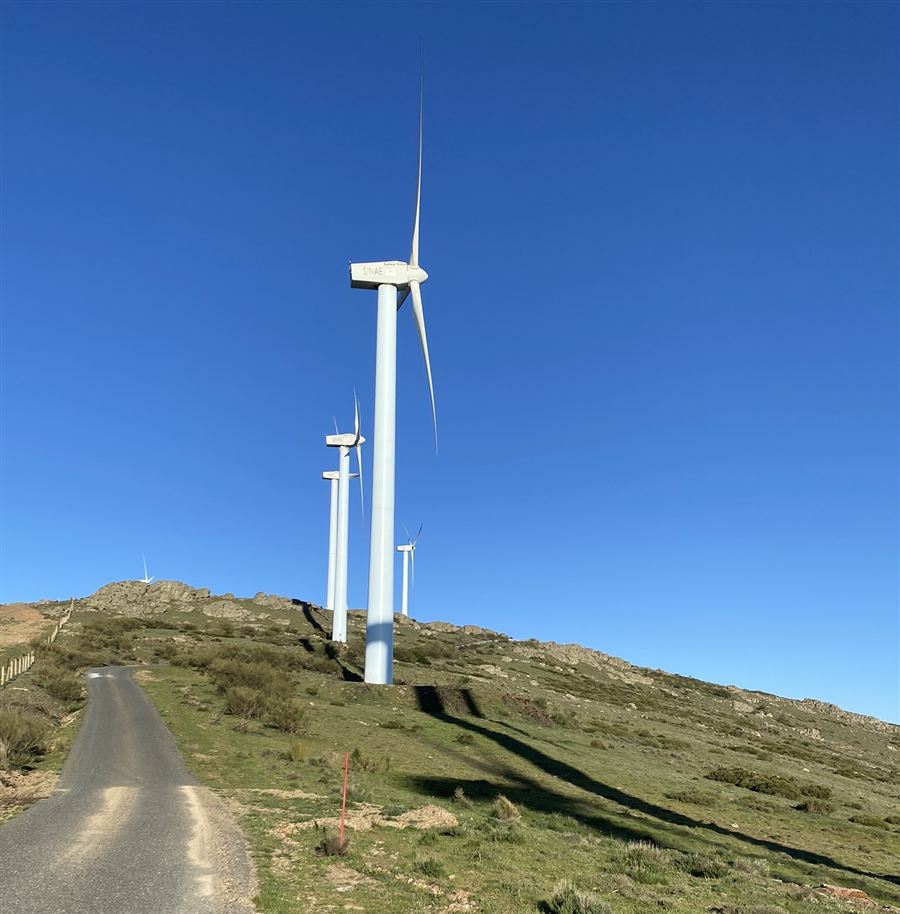 Aerogenerador en operación